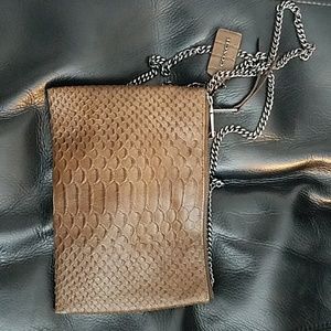 Coach croc print crossbody bag